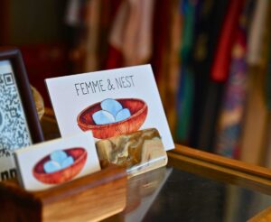 Business cards made from cotton