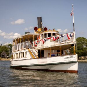 Sabino steamboat at the Mystic Seaport Museum