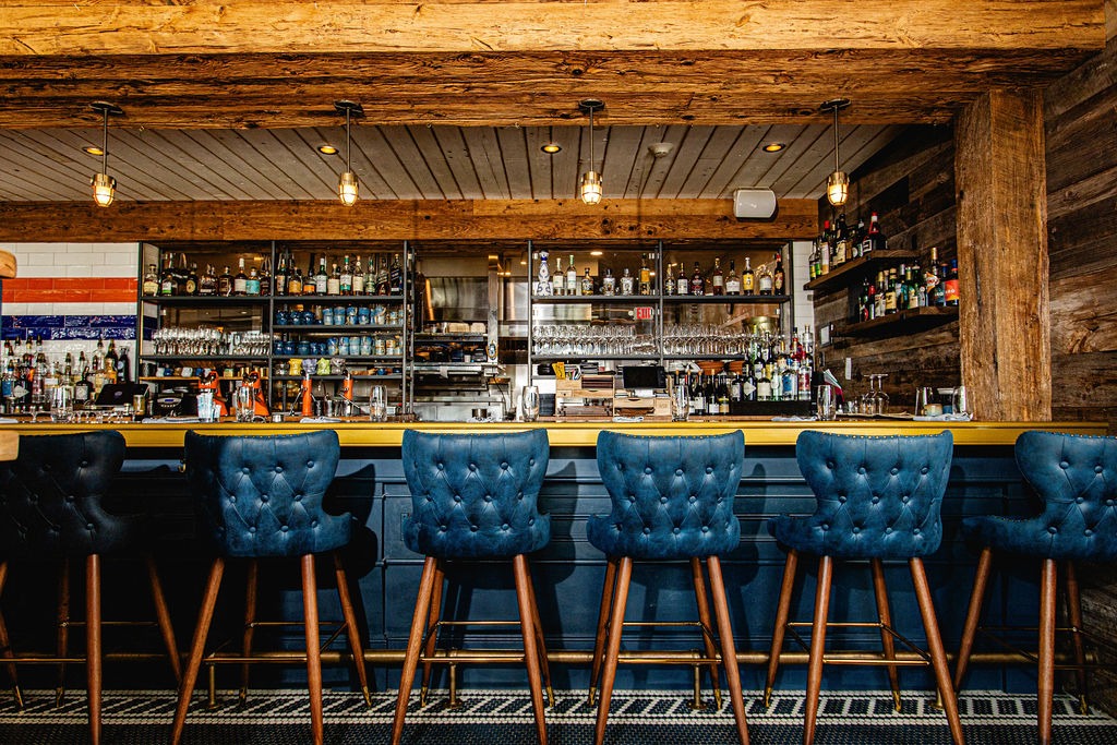 Interior of the Shipwright's Daughter, one of the best Mystic, CT restaurants, and one of the most romantic restaurants in CT