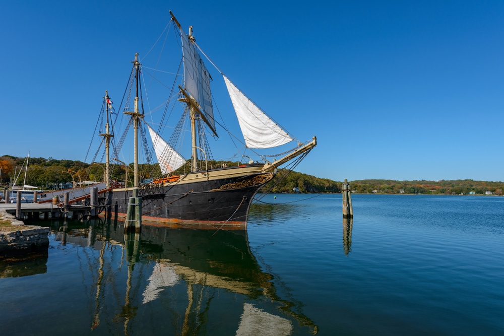 The Joseph Conrad Tall Ship at Mystic Seaport - one of the best things to do in Mystic, CT