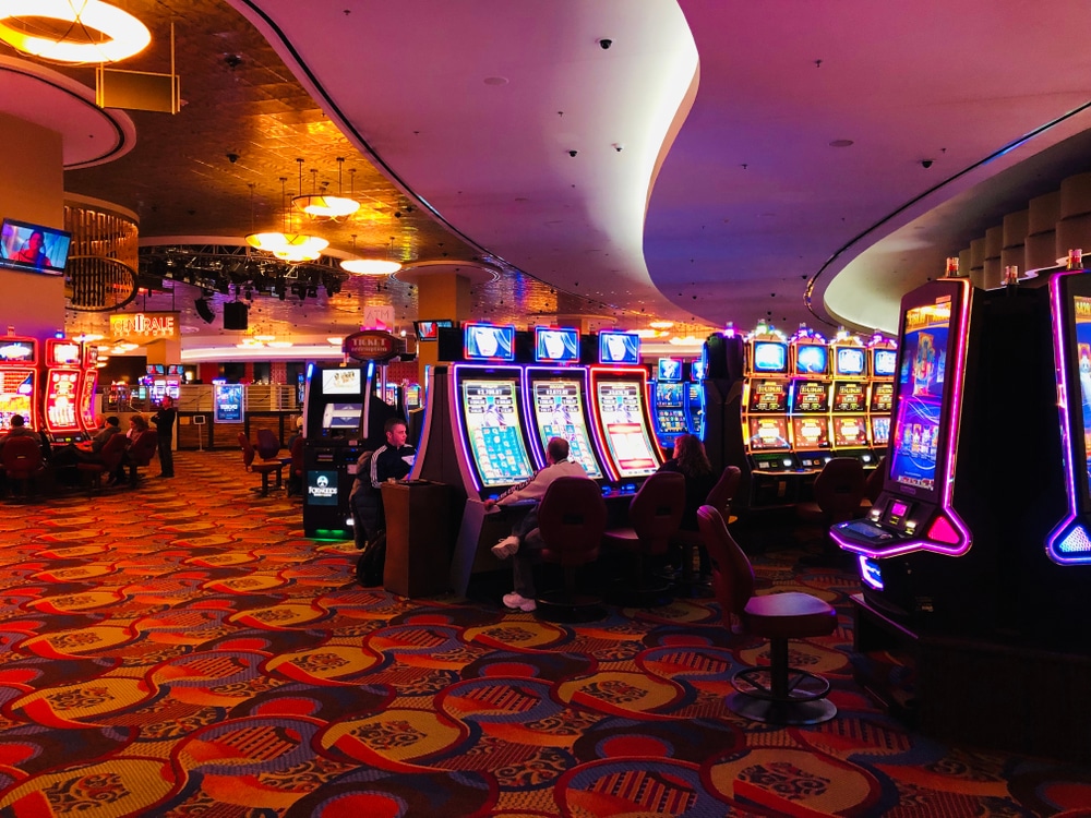 Interior gaming at the Foxwoods Casino near my Mystic Hotel